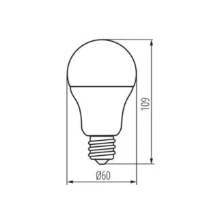 Kanlux 31205 ЛЕД Лампа A60 LED E27 220V 9.5W 4000K