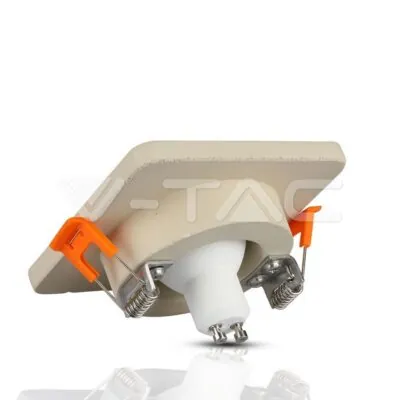 V-TAC VT-3121 GU10 Гипсова Отливка Кръг Бяла Розово Златен Ринг