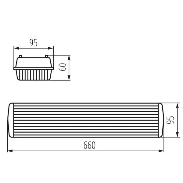 Kanlux 31320 Индустриално осветително тяло за тръба LED DICHT 4LED NP-PS G13 220V IP65