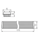 Kanlux 31323 Индустриално осветително тяло за тръба LED DICHT 4LED PI G13 220V IP65