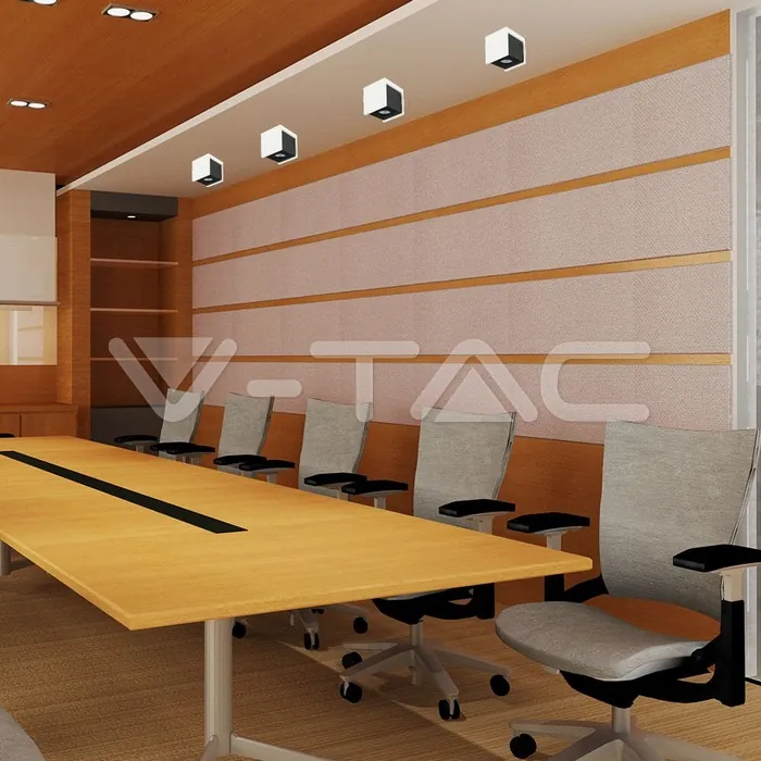 3140-10.jpg V-TAC VT-3140 GU10 Гипсова Отливка Външен Монтаж Черно Дъно