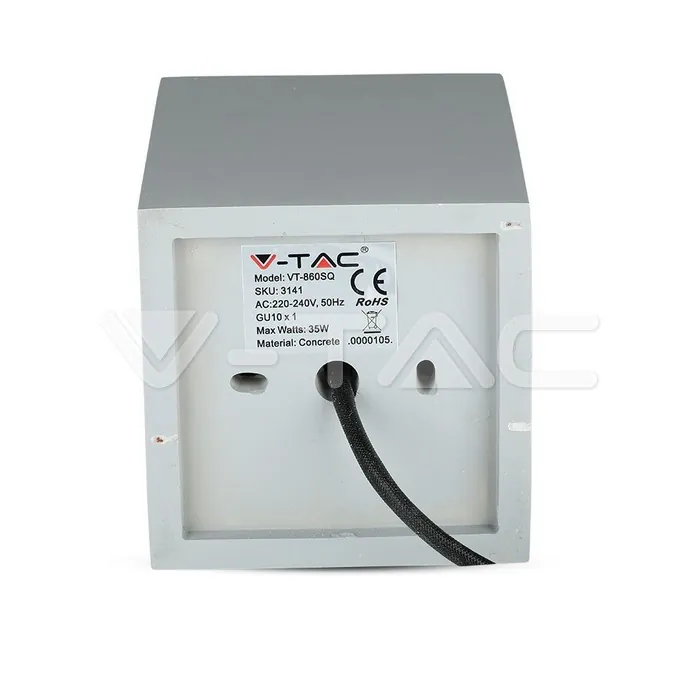 V-TAC VT-3141 GU10 Гипсова Отливка Външен Монтаж Розово Златно Дъно