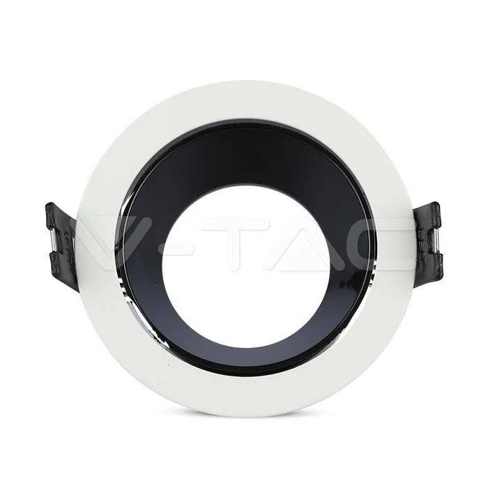 V-TAC VT-3153 GU10 Отливка Кръг Бяло+Черно