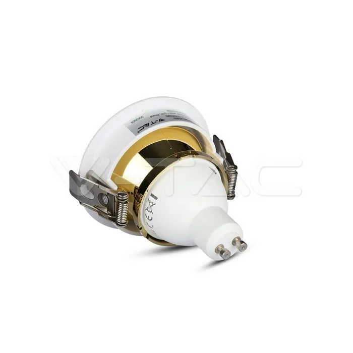 V-TAC VT-3158 GU10 Отливка Кръг Бяло+Златно