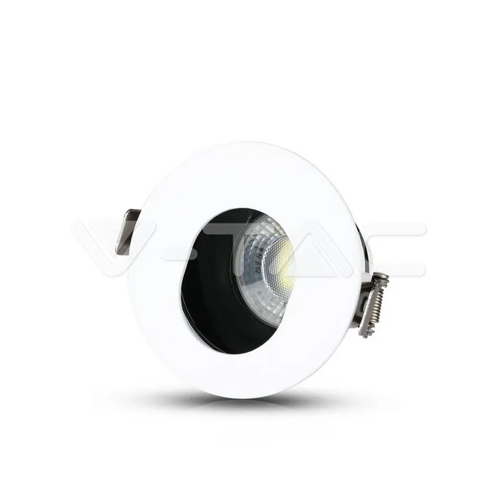 V-TAC VT-3161 GU10 Отливка Кръг Бяло+Черно