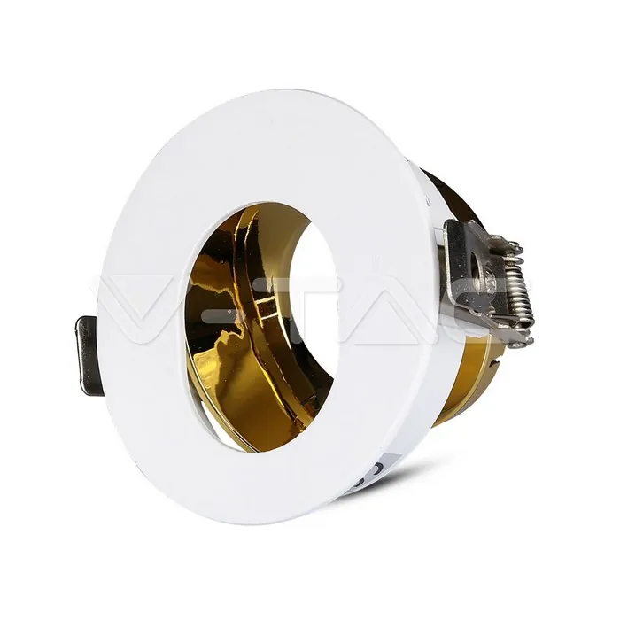 V-TAC VT-3162 GU10 Отливка Кръг Бяло+Златно