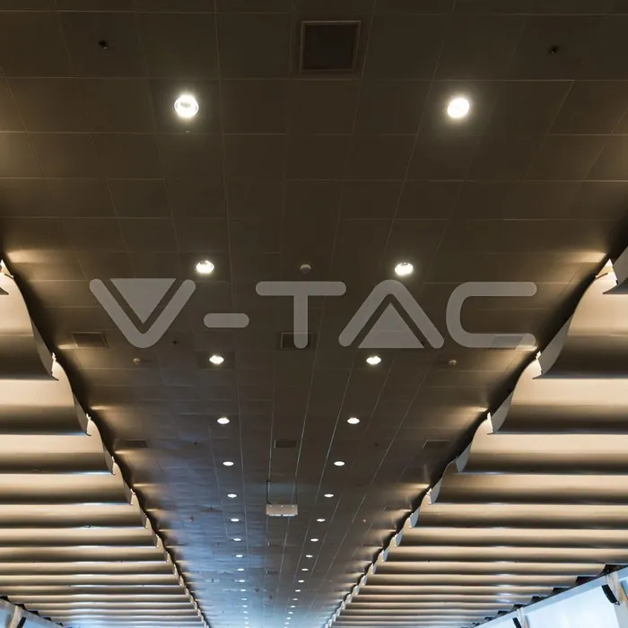 V-TAC VT-3163 GU10 Отливка Кръг Бяло+Розово Златоно