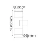 Vito 3230280 PATIO-2D 2x6W SMD GREY 4000K IP54 12W 220V