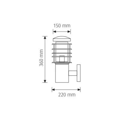 Vito 3240010 HAVANA-D BLACK IP44 60W E27 220V