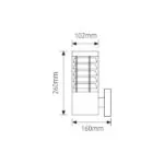 Vito 3240040 VIANA-D GREY IP44 60W E27 220V