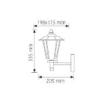 Vito 3240680 LIZBON-D NICKEL IP44 60W E27 220V