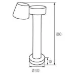 Kanlux 32533 Градинско Осветително тяло DROMI 4000K IP54 7.5W IP65 220V