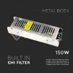 V-TAC VT-3258 LED Захранване 150W Димиращо за LED Лента 24V 6.25A IP20