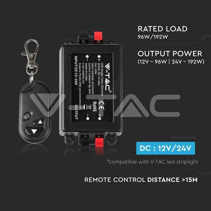 V-TAC VT-3300 Димер за Светодиодна Лента