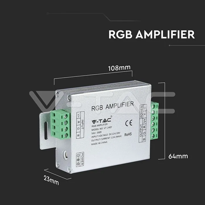 V-TAC VT-3309 RGB Усилвател за LED Лента