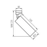 Kanlux 33138 Прожектор за шина ACORD ATL2 GU10 220V IP20