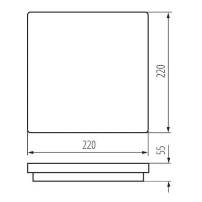 Kanlux 33349 ЛЕД Плафон BENO LED 220V 18W 4000K IP54