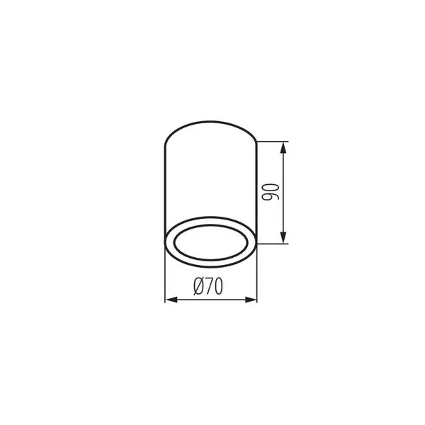 Kanlux 33362 Точково таванно осветително тяло AQILO графитен IP65 GU10 220V