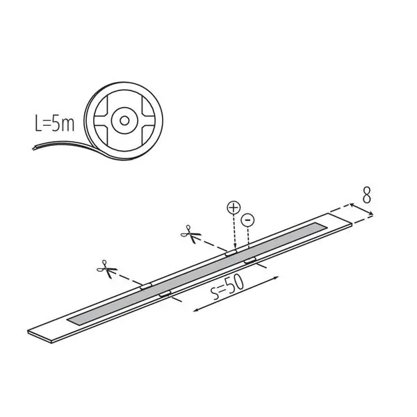 Kanlux 33363 ЛЕД Лента LED STRIP LCOB 12V 9W 6500K