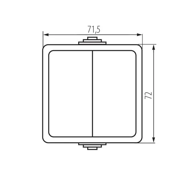 Kanlux 33495 Еднополюсен ключ TEKNO