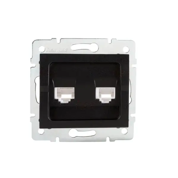 Kanlux 33589 Компютърно-телефонно гнездо (RJ45 Cat 5e+RJ11) LOGI