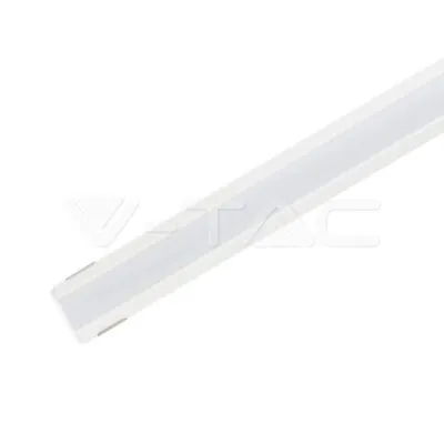 V-TAC VT-3364 Монтажен Kит С Дифузер За LED Лента Алуминиев Бял 2000 x 19 x 19mm