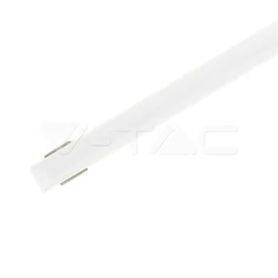 V-TAC VT-3365 Монтажен Kит С Дифузер За LED Лента Алуминиев Бял 2000 x 17.4 x 7mm