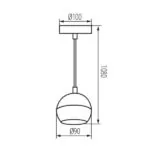 Kanlux 33682 Висяща лампа GALOBA C GU10 220V IP20