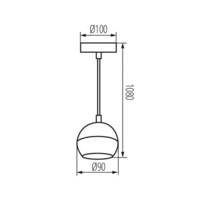 Kanlux 33683 Висяща лампа GALOBA C GU10 220V IP20