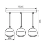 Kanlux 33685 Висяща лампа GALOBA C GU10 220V IP20