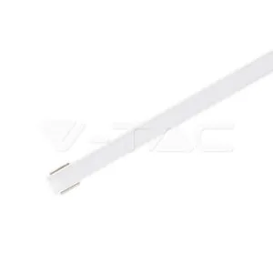 V-TAC VT-3370 Монтажен Kит С Дифузер За LED Лента Алуминиев Мат 2000 x 16 x 7mm