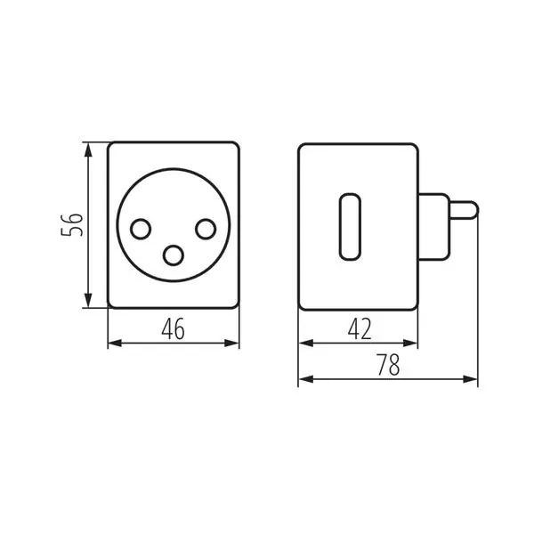 Kanlux 33701 Socket adaptor KANLUX SMART 220V IP20