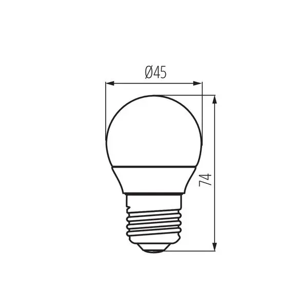 Kanlux 33738 ЛЕД Лампа IQ-LED G45 E27 220V 4.2W 4000K