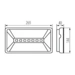 Kanlux 33855 Аварийно осветително тяло LED ONTEC S 220V 4.5W 5000K IP65