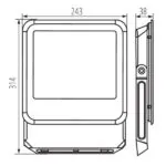 Kanlux 33884 ЛЕД Прожектор IQ-LED FL 220V 100W 4000K IP65
