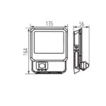 Kanlux 33885 ЛЕД Прожектор със сензор IQ-LED FL 220V 10W 4000K IP44