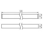 Kanlux 33913 Линейно ЛЕД осветително тяло AL-SH-NT 220V 19W 4000K IP20