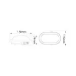Vito 3400720 LUZ-BFO 17CM 4000K IP65 9W 220V