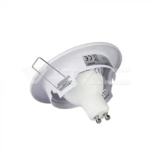 V-TAC VT-3469 GU10 Корпус Луна Кръг Оринтируема Бяла