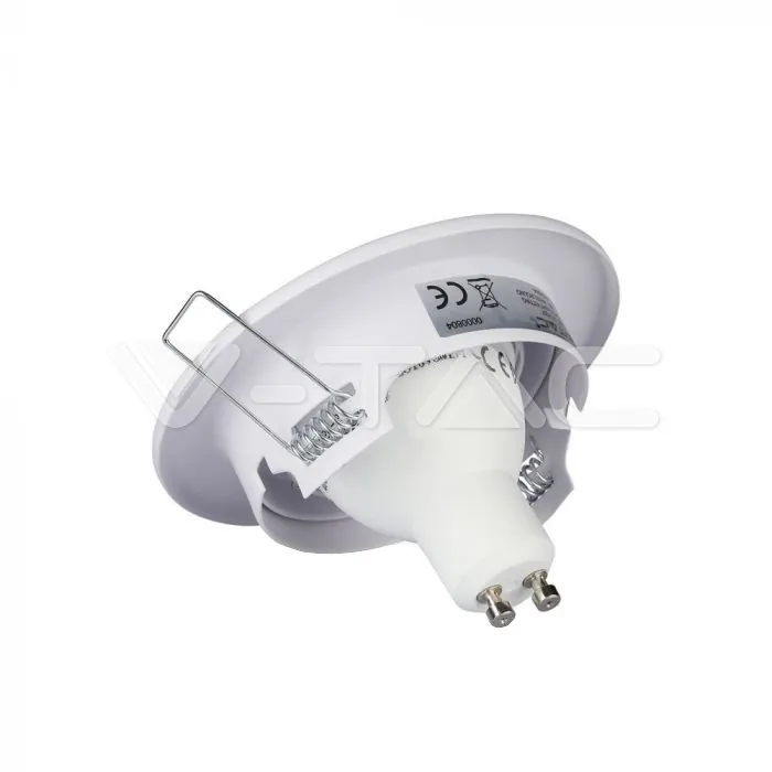 V-TAC VT-3469 GU10 Корпус Луна Кръг Оринтируема Бяла