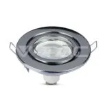 V-TAC VT-3471 GU10 Корпус Луна Кръг Оринтируема Хром