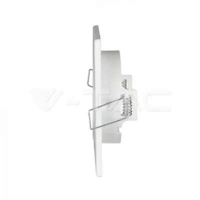 V-TAC VT-3472 GU10 Корпус Луна Квадрат Оринтируема Бяла