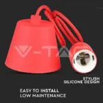 V-TAC VT-3480 E27 Пендел Червен