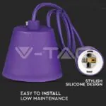V-TAC VT-3483 E27 Пендел Лилав