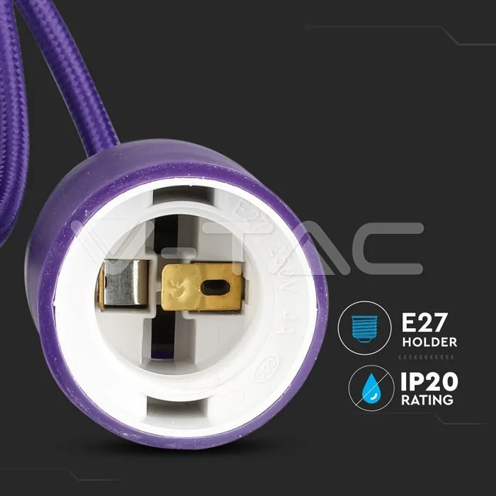 V-TAC VT-3483 E27 Пендел Лилав