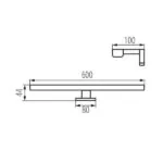 Kanlux 34933 Oprawa meblowa liniowa LED ASTIM IP44 220V 12W 4000K