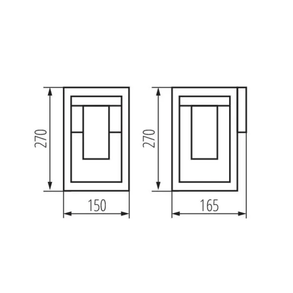Kanlux 34980 Градинско осветително тяло със сменяем източник на светлина VIMO E27 220V IP44