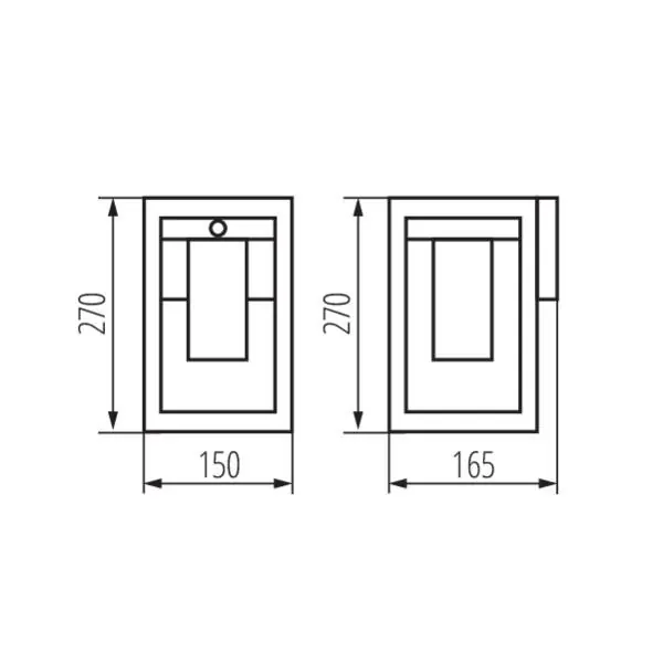 Kanlux 34983 Градинско осветително тяло със сменяем източник на светлина VIMO E27 220V IP44
