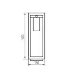 Kanlux 34986 Градинско осветително тяло със сменяем източник на светлина VIMO E27 220V IP44