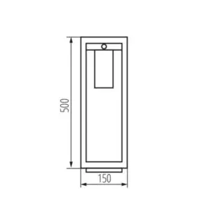 Kanlux 34987 Градинско осветително тяло със сменяем източник на светлина VIMO E27 220V IP44